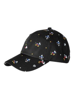 Mickey Mouse Black Sports Soccer Baseball Cap Hat Disney Unisex Adjustable